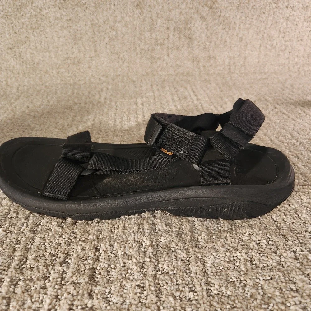 Mens Sandals Size 14 Teva Black Adjustable Straps 1019234 Slip On
